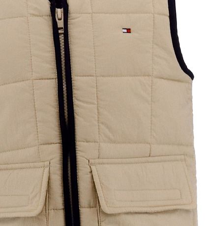 Tommy Hilfiger Gewatteerd Vest - Dg Hm - Savannah Zand