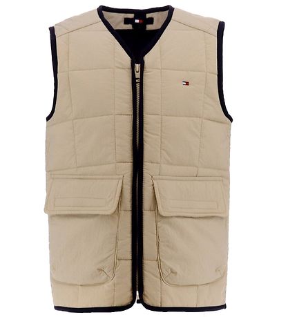 Tommy Hilfiger Gewatteerd Vest - Dg Hm - Savannah Zand