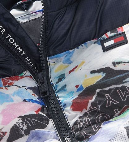 Tommy Hilfiger Puffer Jacket - Rwb Collage Pouf - White All-Over