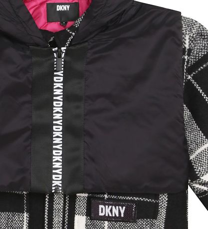 DKNY Jacket - Black/White Check w. Waistcoat