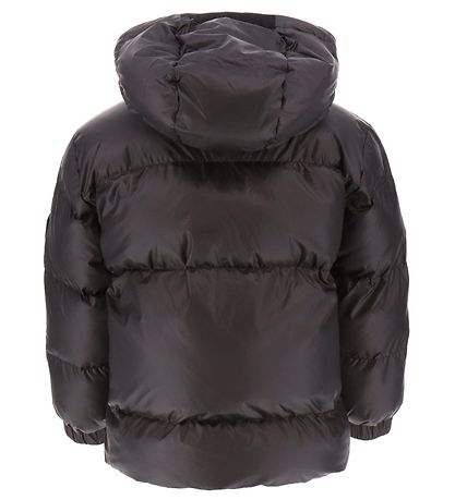 EA7 Puffer Jacket - Black w. Logo Stripes EA7 Puffer Jacket - Black w. Logo Stripes