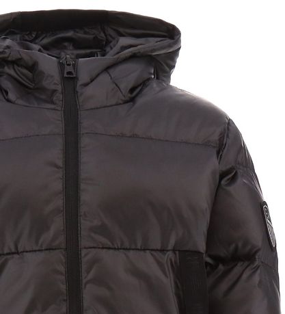 EA7 Puffer Jacket - Black w. Logo Stripes EA7 Puffer Jacket - Black w. Logo Stripes