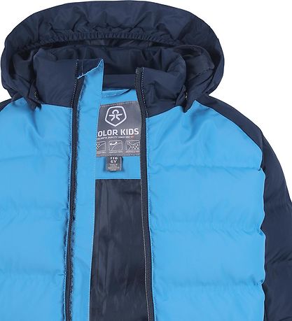 Color Kids Puffer Jacket - Blue/Navy