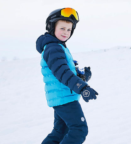 Color Kids Puffer Jacket - Blue/Navy