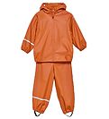 CeLaVi Rainwear w. Suspenders - PU - Amber Brown