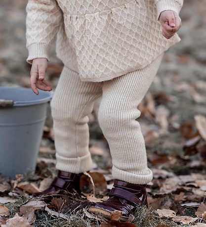 Fliink Leggings - Knitted - Benna Rib - Sandshell Fliink Leggings - Knitted - Benna Rib - Sandshell