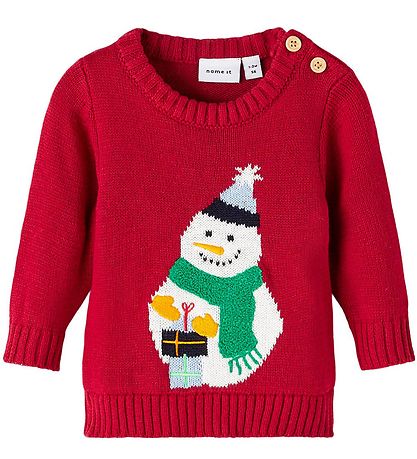 Name It Bluse - Strick - NbnRoll - Jester Red Name It Bluse - Strick - NbnRoll - Jester Red