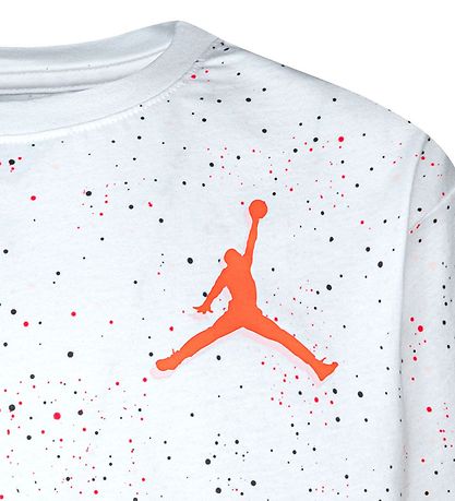 Jordan T-Shirt - Farbe Mix Speckle Aop - Weiß m. Punkte