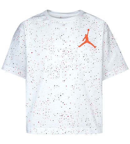 Jordan T-Shirt - Farbe Mix Speckle Aop - Weiß m. Punkte