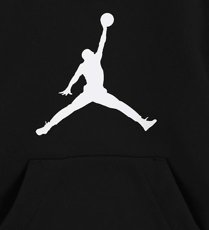 Jordan Kapuzenpullover - Jumpman Logo - Schwarz m. Weiß