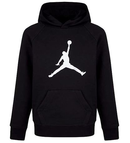 Jordan Kapuzenpullover - Jumpman Logo - Schwarz m. Weiß