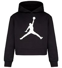 Sweat à Capuche Jordan - Recadré - Jumpman Core - Noir av. Blanc