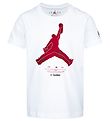Jordan T-Shirt - Jumpman X Nike Action - White w. Red Jordan T-Shirt - Jumpman X Nike Action - White w. Red