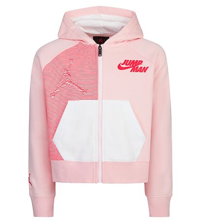 Jordan Cardigan - BIG Jumperman X Nike - Atmosphere w. Neon Pink