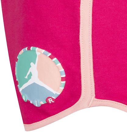 Jordan Sweatshorts/T-shirt - Girls Bff - Rush Rosa m. Tryck Jordan Sweatshorts/T-shirt - Girls Bff - Rush Rosa m. Tryck
