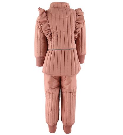 En Fant Thermo Set - Old Rose w. Ruffles En Fant Thermo Set - Old Rose w. Ruffles