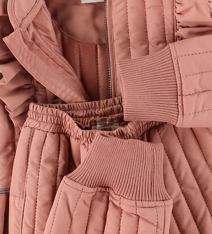 En Fant Thermo Set - Old Rose w. Ruffles En Fant Thermo Set - Old Rose w. Ruffles