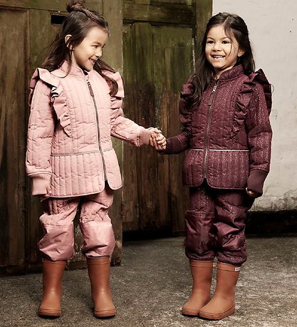 En Fant Thermo Set - Old Rose w. Ruffles En Fant Thermo Set - Old Rose w. Ruffles