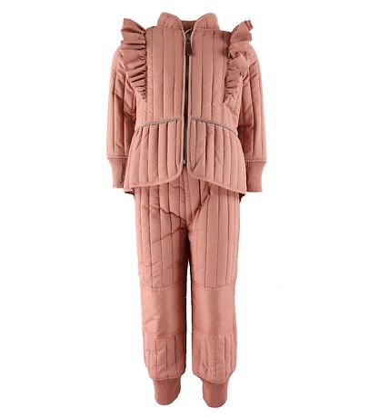 En Fant Thermo Set - Old Rose w. Ruffles En Fant Thermo Set - Old Rose w. Ruffles