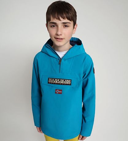 Veste d'Été Napapijri - Rainforest Anorak - Mykonos Blue Veste d'Été Napapijri - Rainforest Anorak - Mykonos Blue
