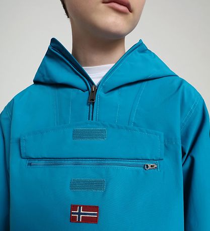 Veste d'Été Napapijri - Rainforest Anorak - Mykonos Blue Veste d'Été Napapijri - Rainforest Anorak - Mykonos Blue