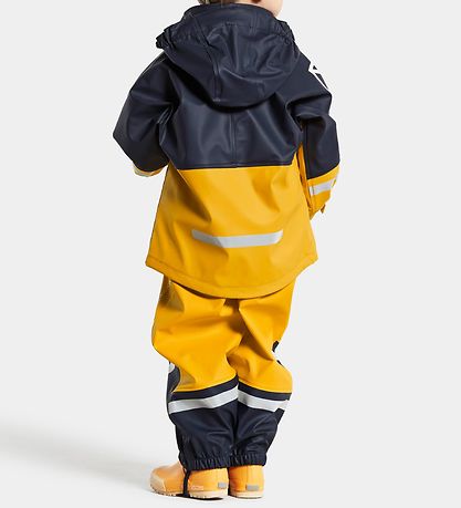 Didriksons Regnkläder m. Hängslen - Waterman - Havre Yellow/Mari