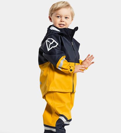 Didriksons Regnkläder m. Hängslen - Waterman - Havre Yellow/Mari