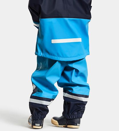 Didriksons Rainwear w. Suspenders - Waterman - Sharp Blue/Navy