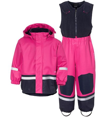 Didriksons Regntøy m. Fôr - PU - Boardman - Plast Rosa