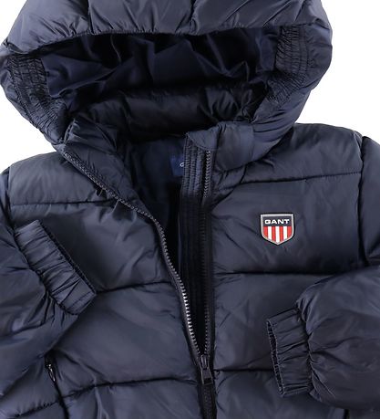 GANT Puffer Jacket - Retro Shield - Evening Blue GANT Puffer Jacket - Retro Shield - Evening Blue