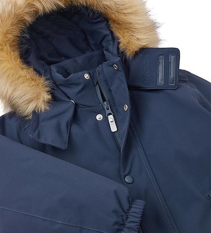 Reima Snowsuit - Stavanger - Navy w. Faux Fur Reima Snowsuit - Stavanger - Navy w. Faux Fur