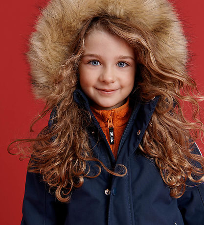 Reima Snowsuit - Stavanger - Navy w. Faux Fur Reima Snowsuit - Stavanger - Navy w. Faux Fur