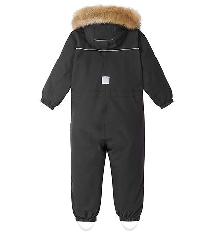 Reima Snowsuit - Stavanger - Black w. Faux Fur