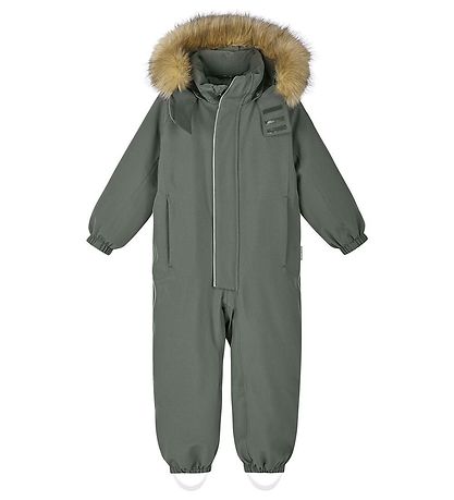 Reima Snowsuit - Trondheim - Thyme Green w. Faux Fur