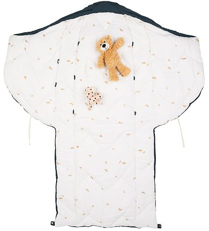 Voksi Footmuff - Carry North - 76/108 cm - Poppy Blue Wings