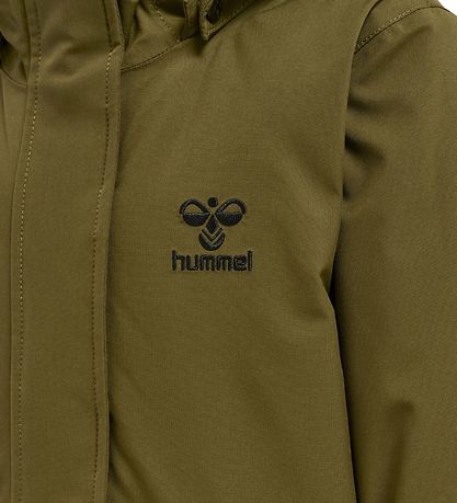 Hummel Winter Coat - hmlUrban - Dark Olive w. Shevrons