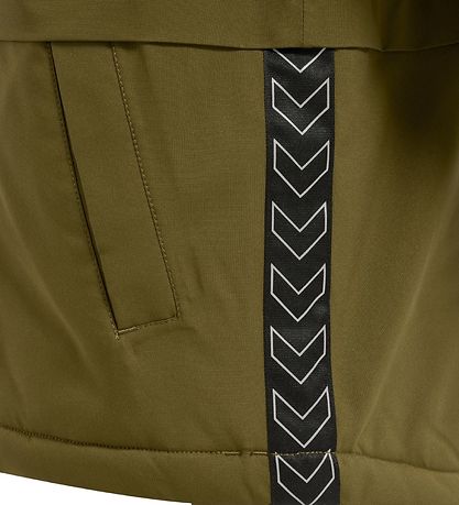 Hummel Winter Coat - hmlUrban - Dark Olive w. Shevrons
