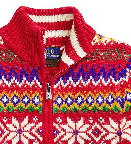 Polo Ralph Lauren Blouse - Cotton/Wool - Fair Isle - Red w. Patt