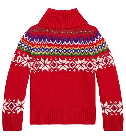 Polo Ralph Lauren Blouse - Cotton/Wool - Fair Isle - Red w. Patt