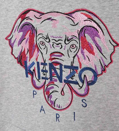 Kenzo Sweatjurk - Exclusieve editie - Grijs Gevlekt m. Glitter/E