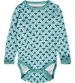 Hummel Bodysuit l/s - Wool - hmlBambo - Mineral Blue