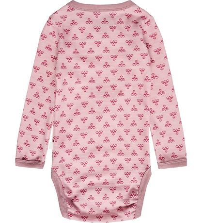 Hummel Bodysuit l/s - Wool - hmlBambo - Woodrose