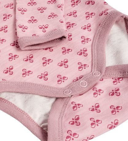 Body m/l Hummel - Laine - hmlBambou - Bois de rose Body m/l Hummel - Laine - hmlBambou - Bois de rose