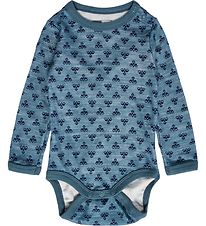 Hummel Bodysuit l/s - Wool - hmlBambo - Stormy Weather