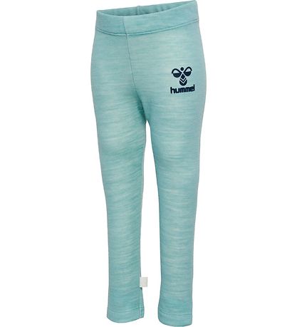 Leggings - Laine Hummel - hmlWolly - Minéral Blue