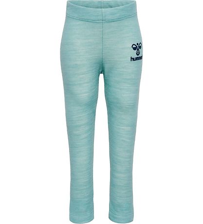 Leggings - Laine Hummel - hmlWolly - Minéral Blue
