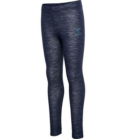 Hummel Leggings - Wool - hmlWingo - Black Iris Hummel Leggings - Wool - hmlWingo - Black Iris