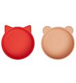 Assiettes Liewood - 2 Pack - Olivia - Apple Rouge/Toscane Rose M