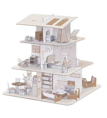 Set de Création Djeco - 36 cm - 225 Parties - Maison de Poupées