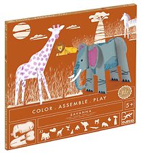 Djeco Creation Set - 12 Parts - Savanne Djeco Creation Set - 12 Parts - Savanne